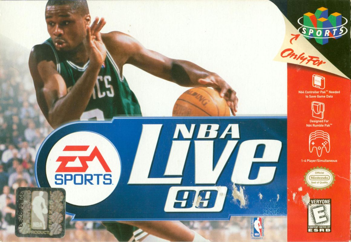 NBA Live 99 box art for Nintendo 64